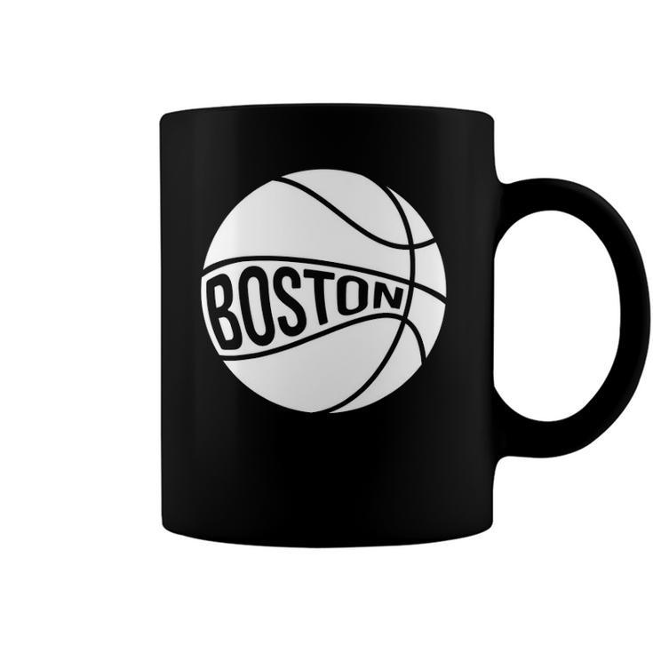 Boston Retro City Massachusetts State Basketball Coffee Mug