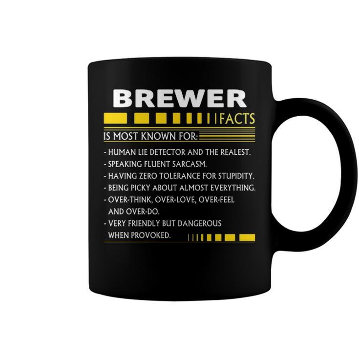 Brewer Name Gift   Brewer Facts Coffee Mug