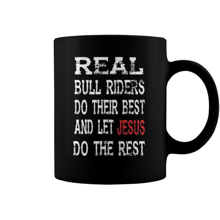 Bull Riding For Men Texas Rider Cowboy Christian Jesus Coffee Mug