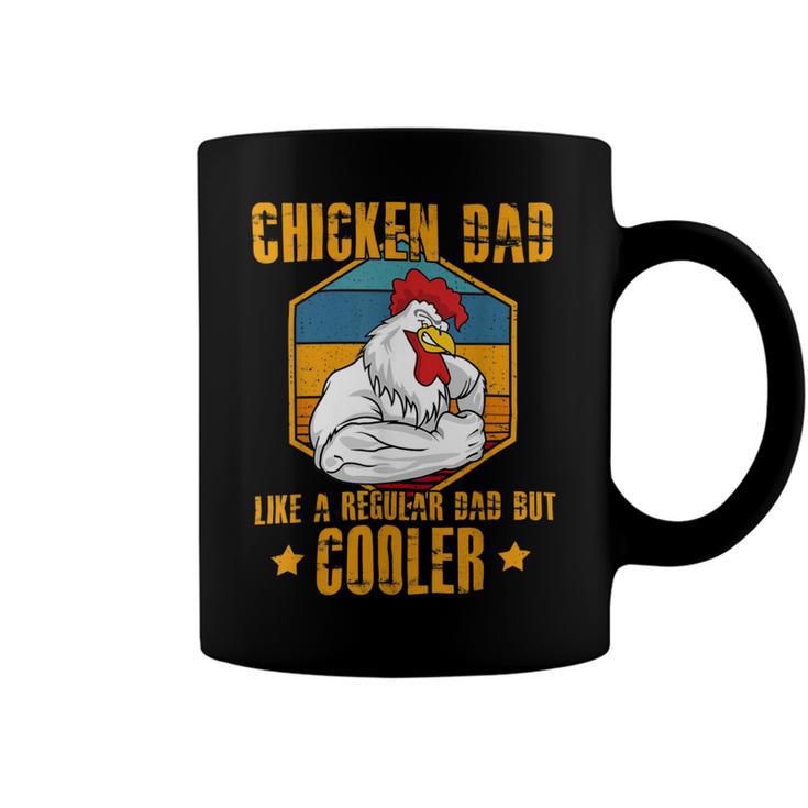 Chicken Chicken Chicken Dad Like A Regular Dad Farmer Poultry Father Day_ Coffee Mug