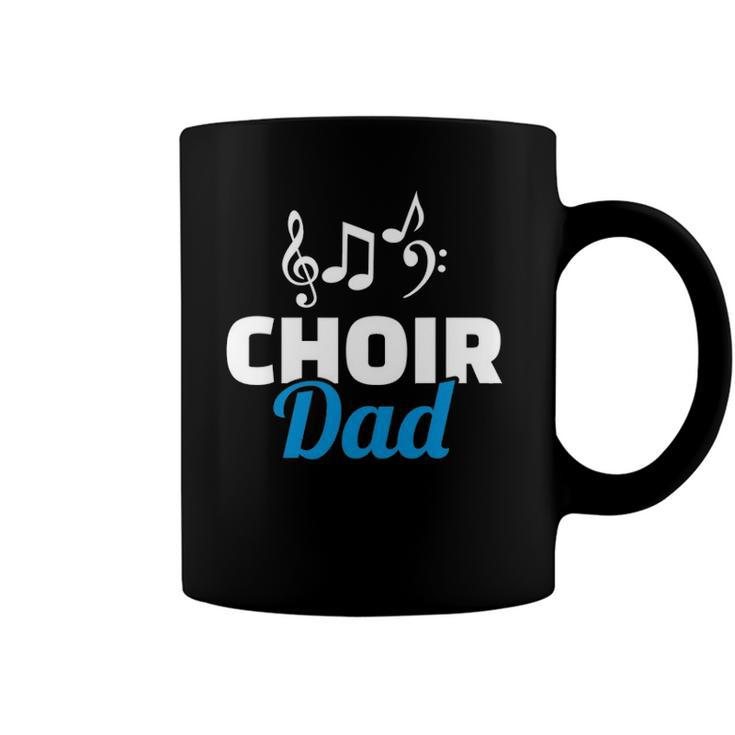 Choir Dad Music Notes Fathers Day Coffee Mug