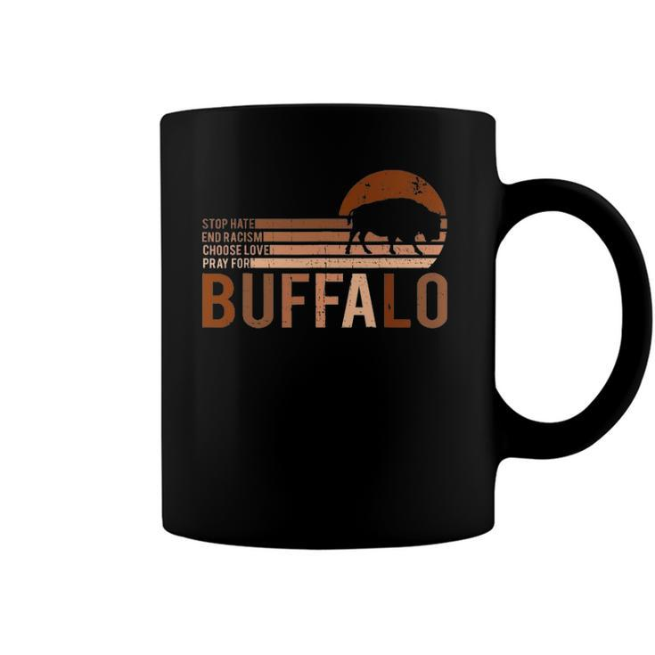 Choose Love Buffalo Stop Hate End Racism Choose Love Buffalo V2 Coffee Mug