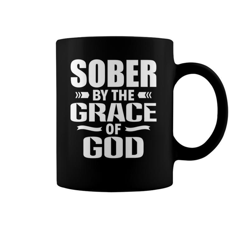 Christian Jesus Religious Saying Sober By The Grace Of God Coffee Mug