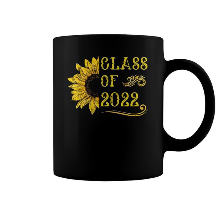 Class Of 2022 Sunflower  Graduation Senior Graduate 22  Coffee Mug