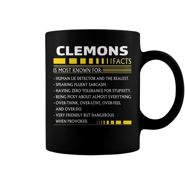 Clemons Name Gift   Clemons Facts Coffee Mug