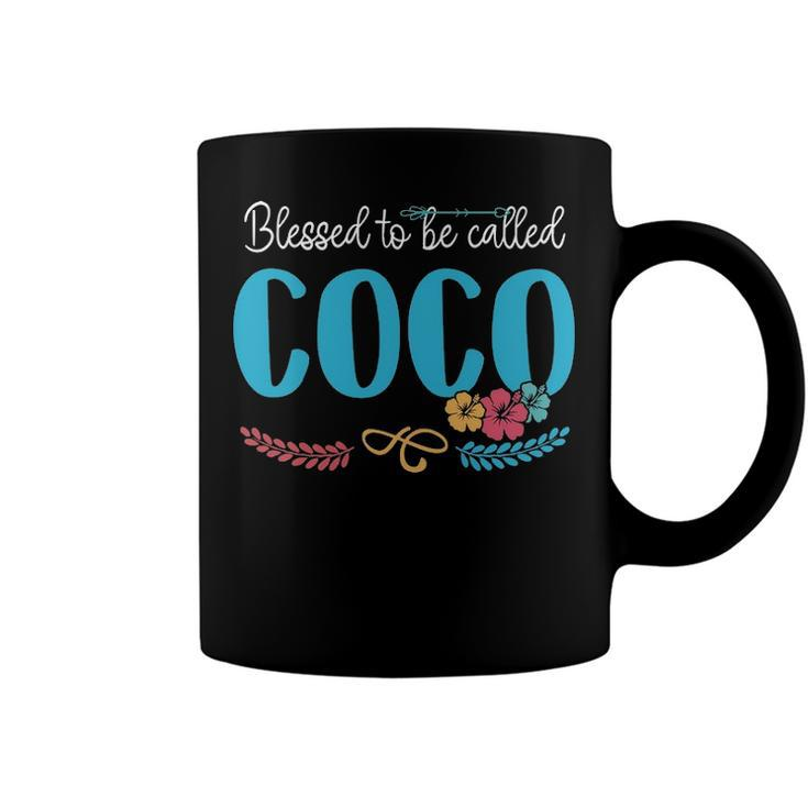 Coco Grandma Gift Blessed To Be Called Coco Coffee Mug