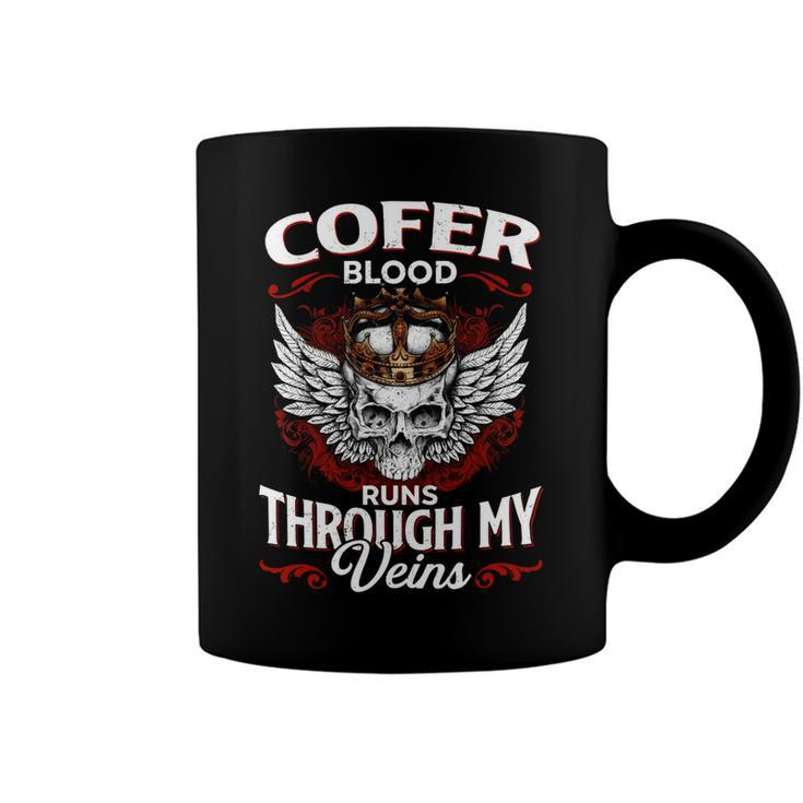 Cofer Blood Runs Through My Veins Name V2 Coffee Mug