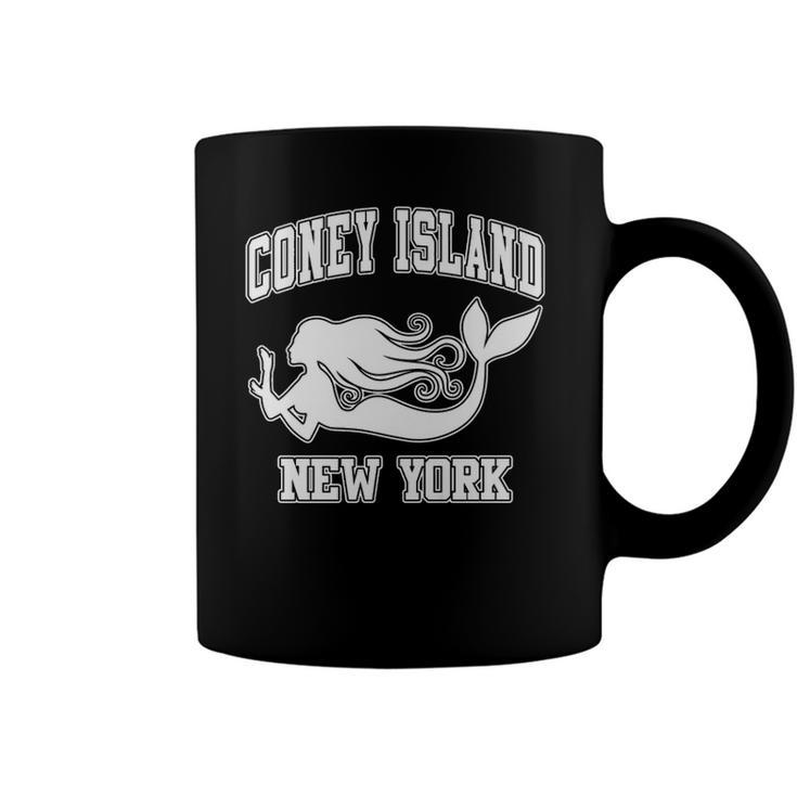 Coney Island Mermaid New York Nyc Beaches Brooklyn Gift  Coffee Mug