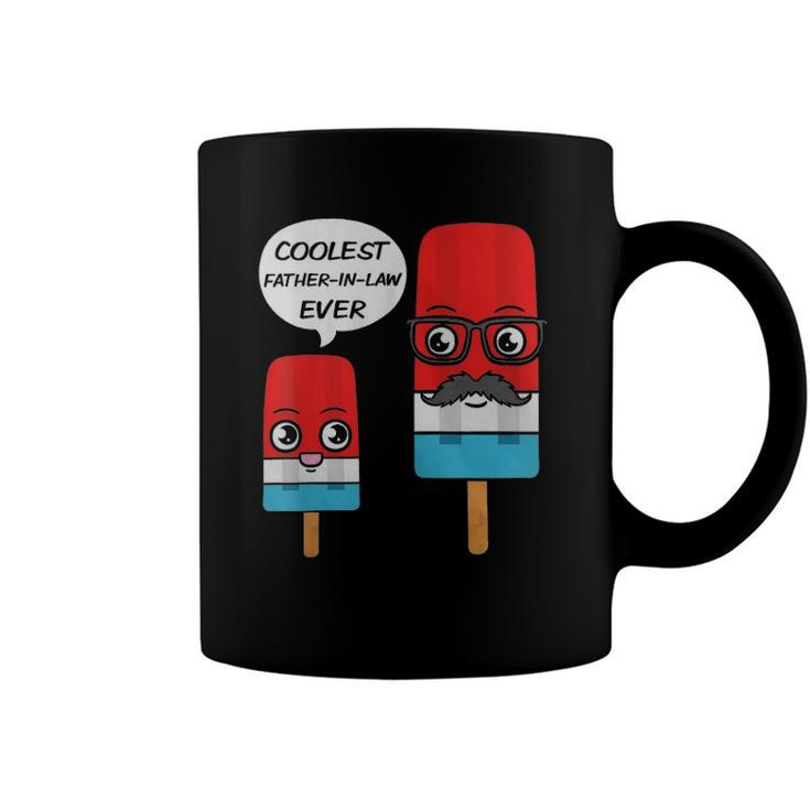 Coolest Father-In-Law Ever Fathers Day Popsicle Ice Cream Coffee Mug