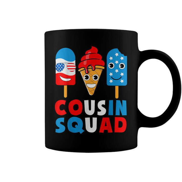 Cousin Squad 4Th Of July Cousin Crew American Flag Ice Pops  Coffee Mug