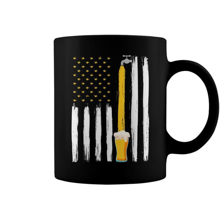 Crafts Beer American Flag Usa 4Th July Brewery Alcohol Lover  Coffee Mug
