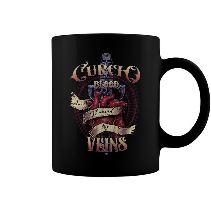 Curcio Blood Runs Through My Veins Name Coffee Mug