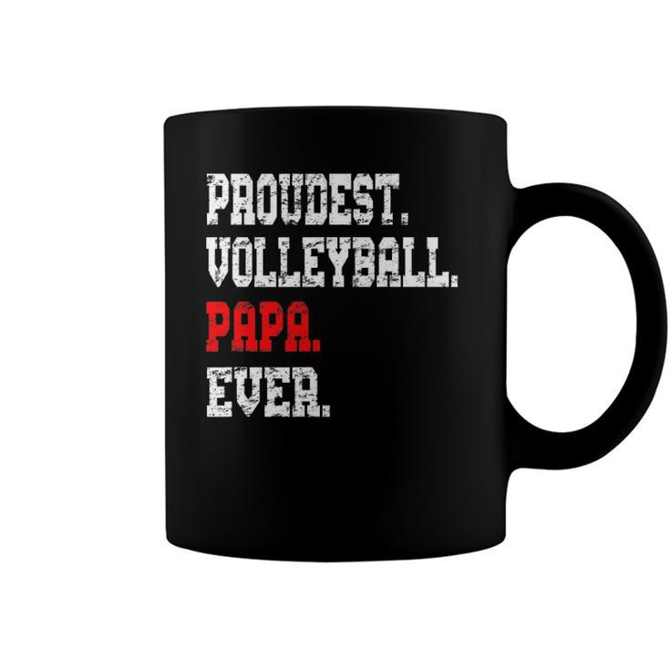Custom Volleyball Papabest Papa Ever Gift Coffee Mug