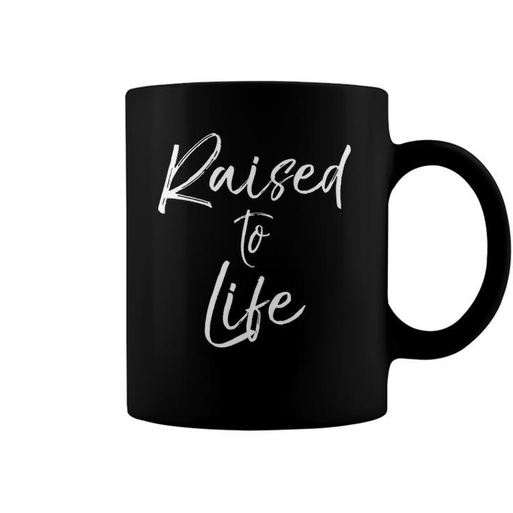 Cute Christian Baptism Gift For New Believers Raised To Life  Coffee Mug