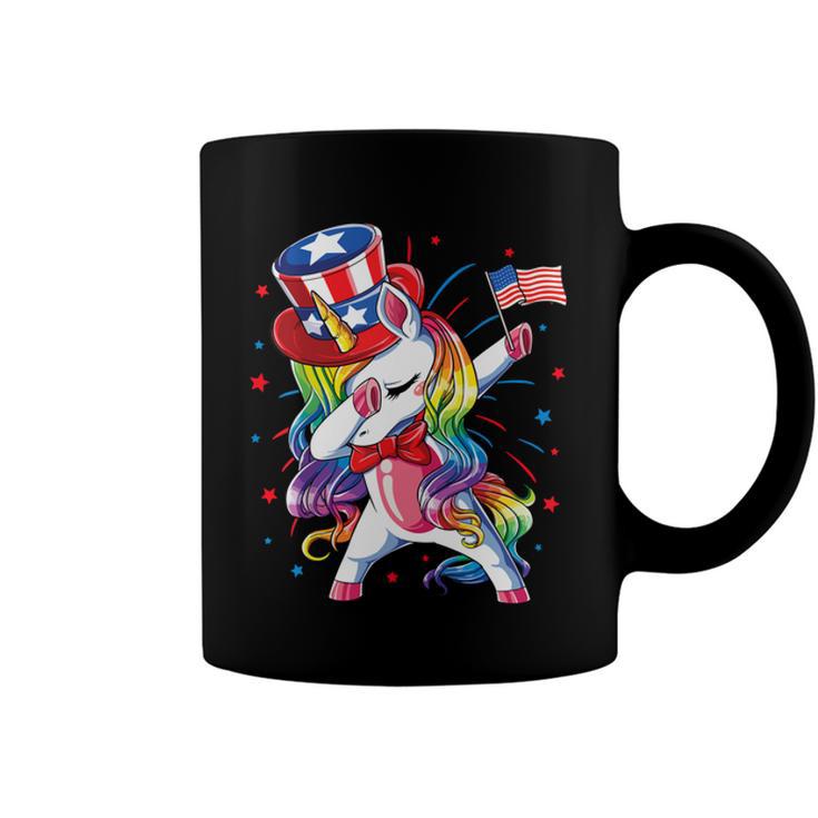 Dabbing Unicorn 4Th Of July Independence Day  Coffee Mug