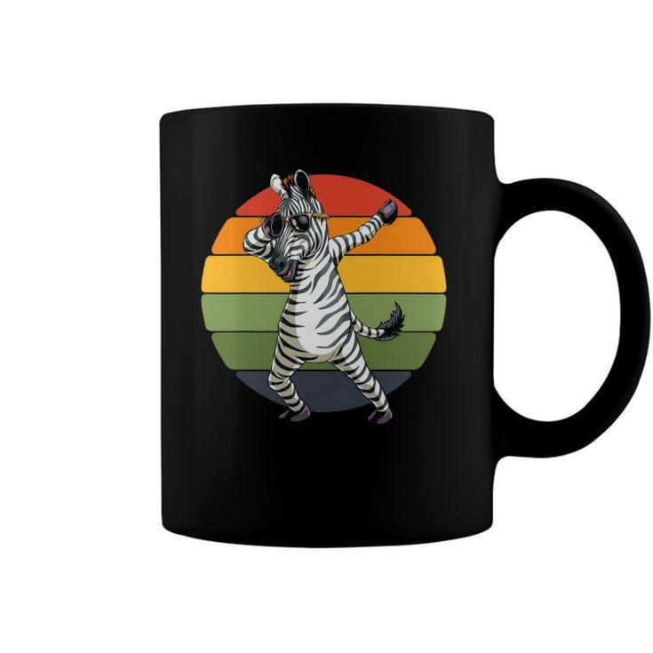 Dabbing Zebra Retro African Safari Zoo Animal Coffee Mug