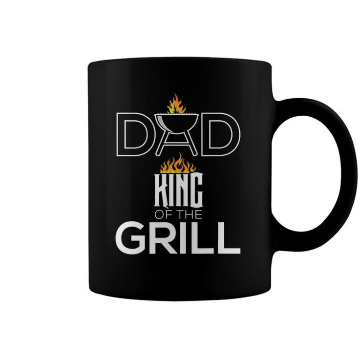 Dad King Of The Grill Funny Bbq Fathers Day Barbecue Coffee Mug