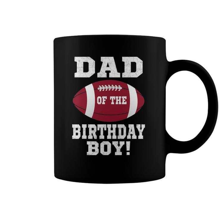 Dad Of The Birthday Boy Football Lover Vintage Retro Coffee Mug