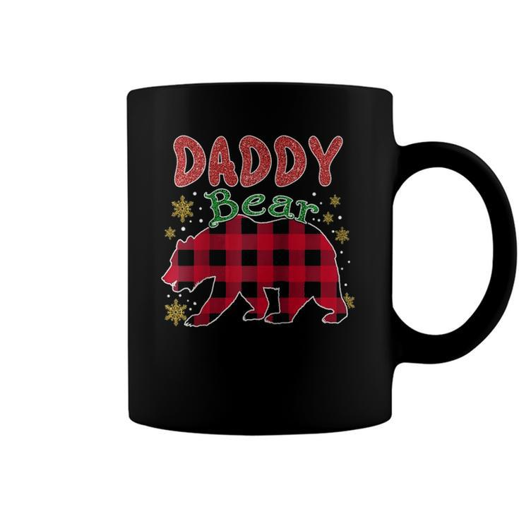 Daddy Bear Plaid Buffalo Pajama Family Matching Christmas Raglan Baseball Tee Coffee Mug