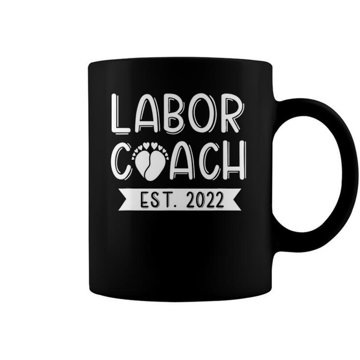 Daddy Labor Coach Est 2022 Baby Announcement Dad To Be Coffee Mug