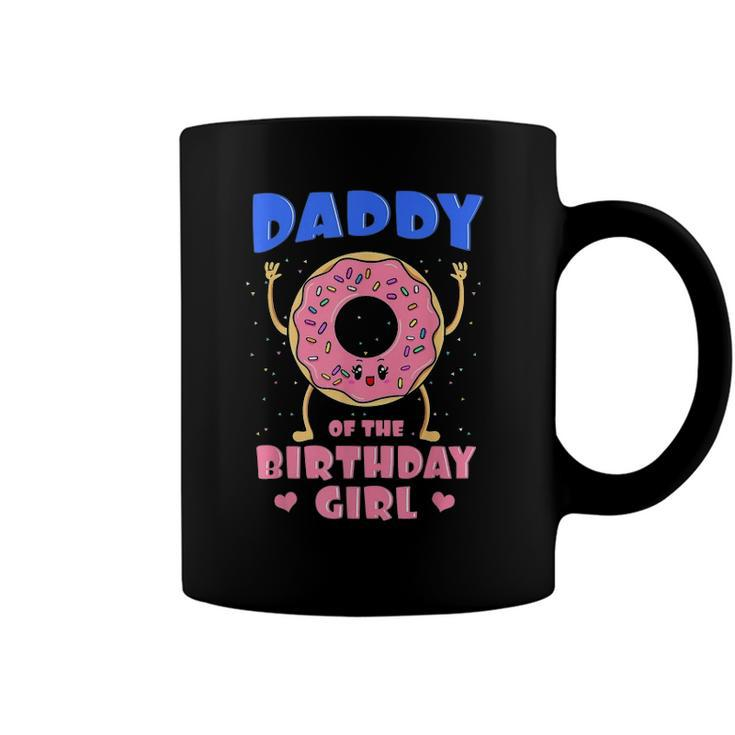 Daddy Of The Birthday Girl Pink Donut Bday Party Coffee Mug