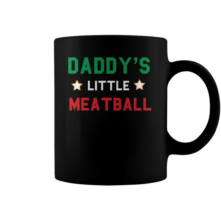 Daddys Little Meatball Italian Mom Sayings Boys Kid Girl Gift Coffee Mug
