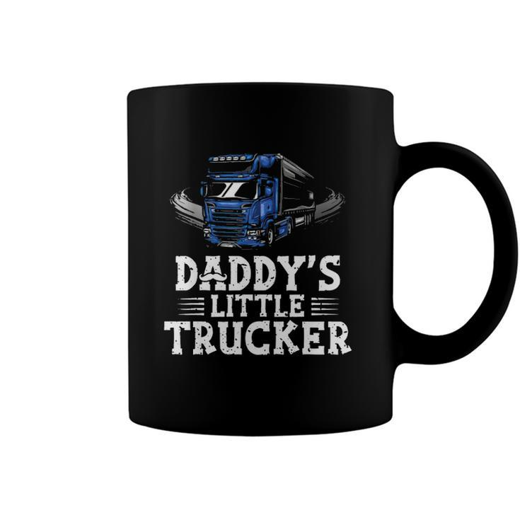 Daddys Little Trucker Truck Driver Trucking Boys Girls Coffee Mug