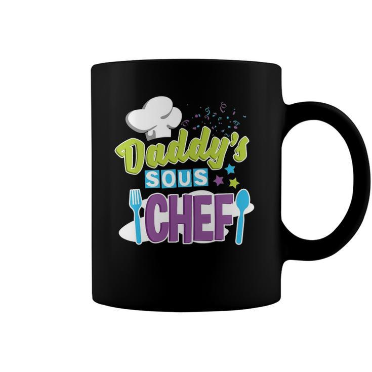 Daddys Sous Chef Kids Cooking Coffee Mug