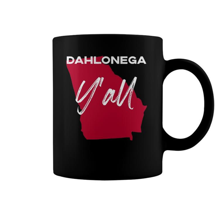 Dahlonega Georgia Yall Ga Pride State Map Cute  Coffee Mug