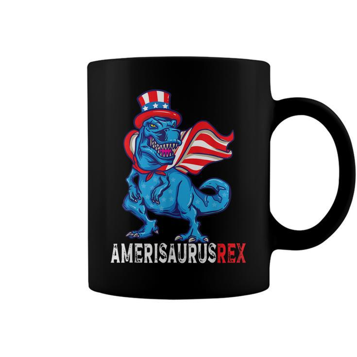Dinosaur 4Th Of July Amerisaurus Usa Boys Toddler T Rex Fun  Coffee Mug