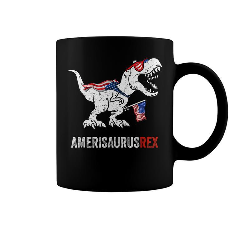 Dinosaur 4Th Of July Kids Boys AmerisaurusRex Funny Coffee Mug