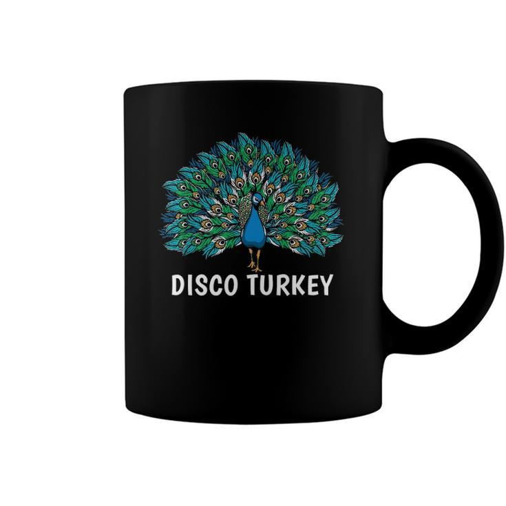 Disco Turkey Cute Peacock Design For Peacock Lover Coffee Mug
