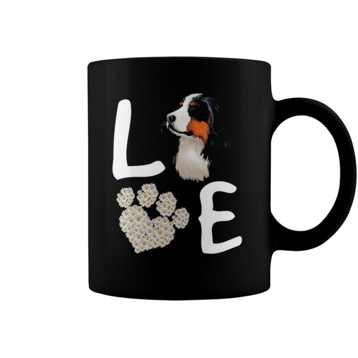 Dogs 365 Love Bernese Mountain Dog Paw Pet Rescue  Coffee Mug