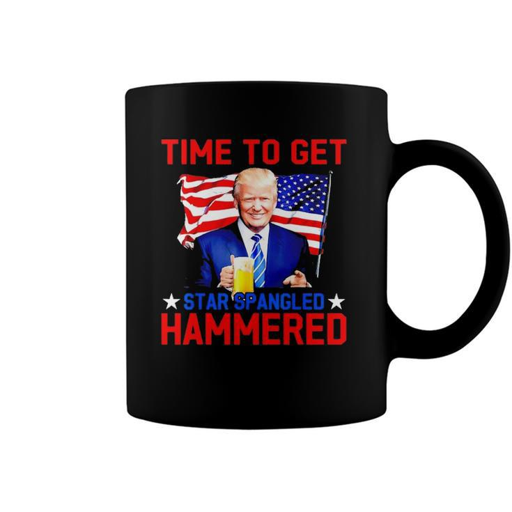 Donald Drunk Trump 4Th Of July Drinking Presidents Usa Flag Coffee Mug