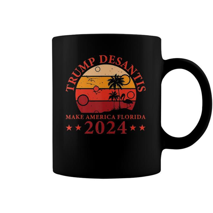 Donald Trump Tee Trump Desantis 2024 Make America Florida Coffee Mug