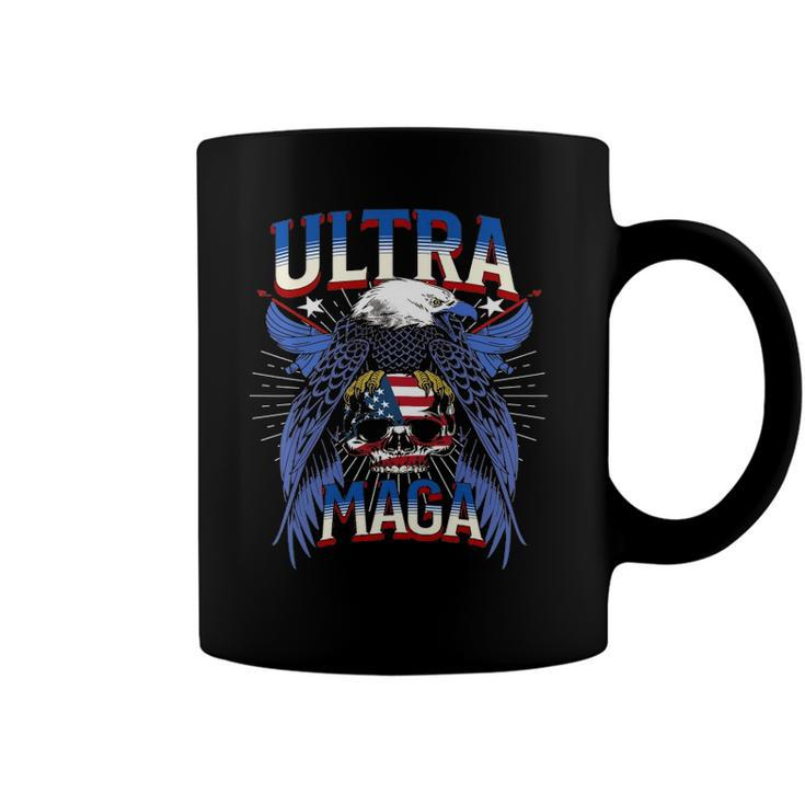 Eagle Holding Usa Flag Ultra Maga 2022 Great Maga King Coffee Mug