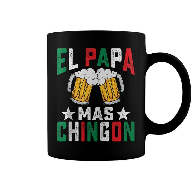El Papa Mas Chingon Funny Mexican Dad Husband Regalo Flag  V2 Coffee Mug