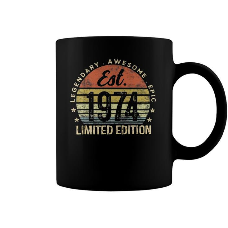 Est 1974 Limited Edition 48Th Birthday Vintage 48 Years Old Coffee Mug