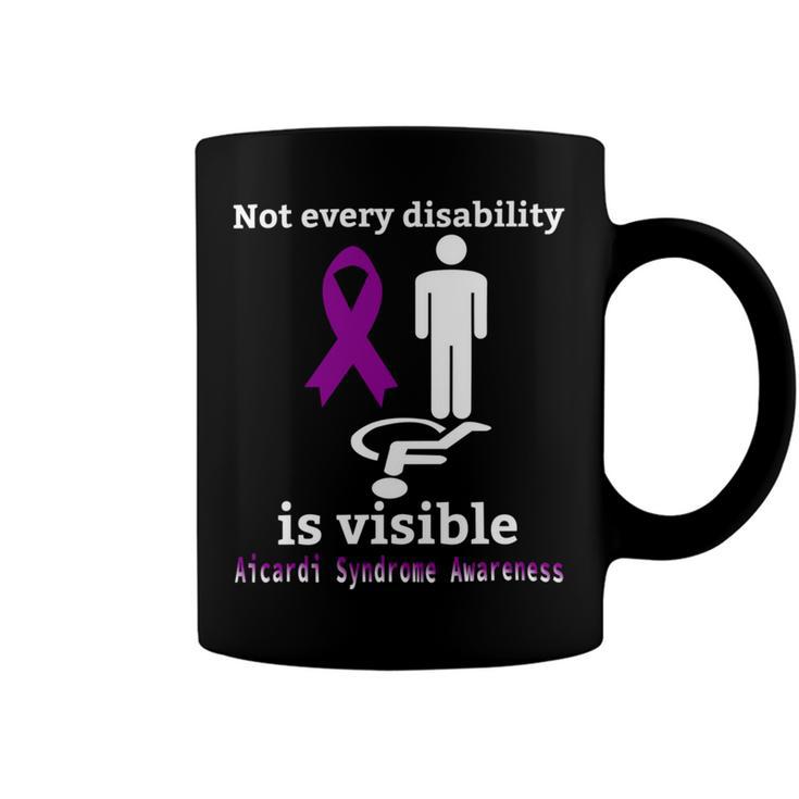 Every Disability Is Visible Aicardi Syndrome Awareness  Purple Ribbon  Aicardi Syndrome Support  Aicardi Syndrome Awareness Coffee Mug