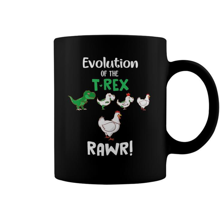 Evolution Of Therex Rawr Chicken Dinosaur Funny Gifts Coffee Mug