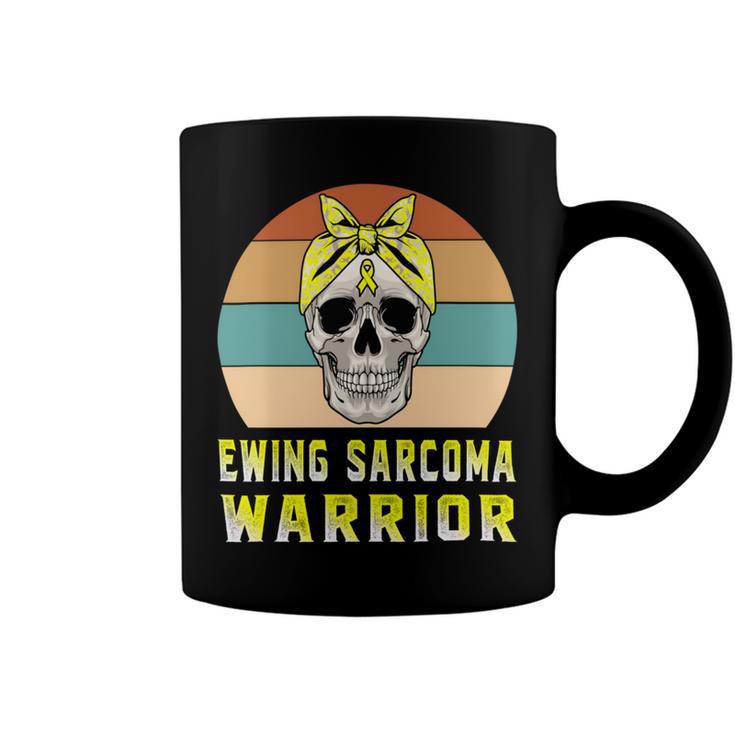 Ewings Sarcoma Warrior  Skull Women Vintage  Yellow Ribbon  Ewings Sarcoma  Ewings Sarcoma Awareness V2 Coffee Mug