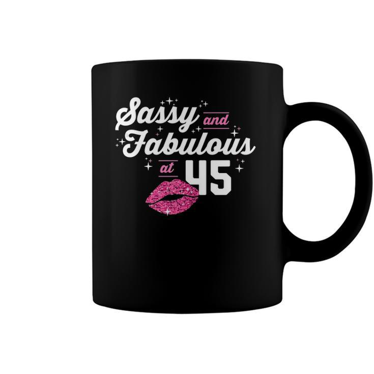 Fabulous At 45 Years Old Gifts 45Th Birthday Chapter 45 Gift Coffee Mug