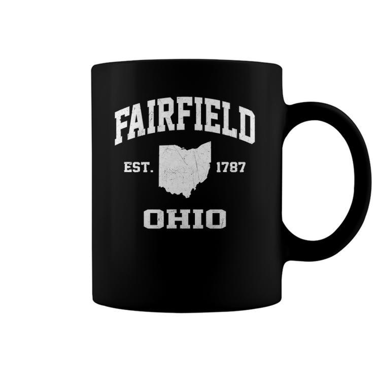 Fairfield Ohio Oh Vintage State Athletic Style Coffee Mug