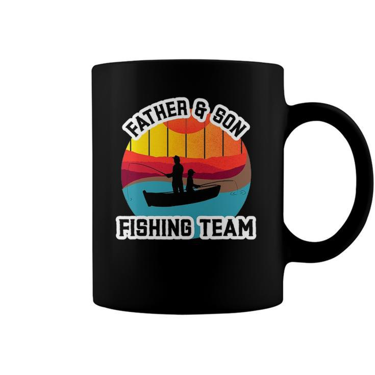 Father And Son Fishing Team Fathers Day Coffee Mug