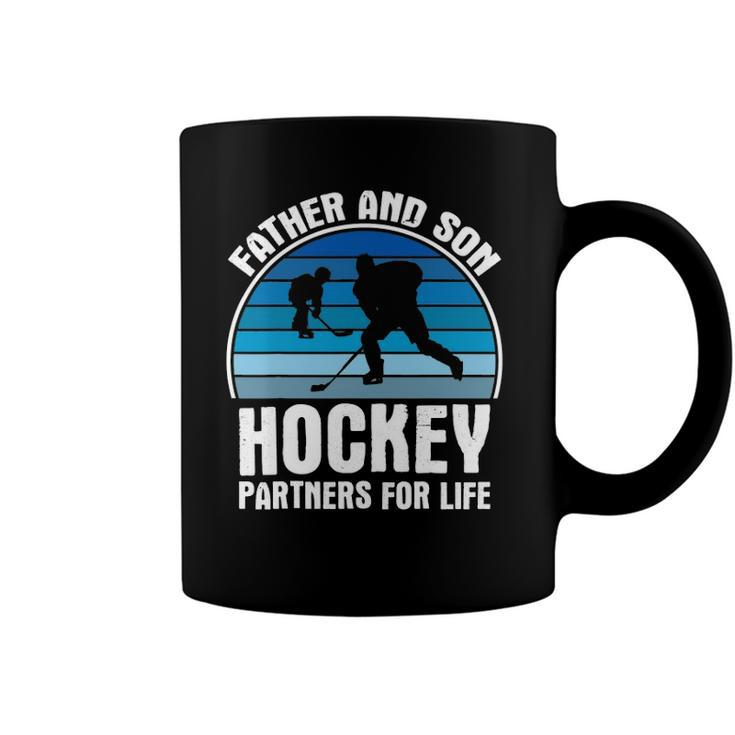 Father And Son Partners For Life Hockey Coffee Mug