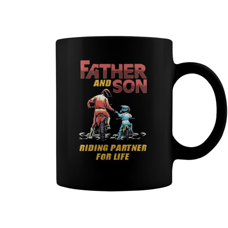 Father And Son Riding Partner For Life Coffee Mug