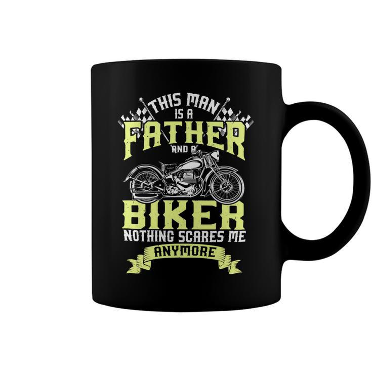 Father Grandpa And Biker Funny Motorcycle Race Dad Gift95 Family Dad Coffee Mug