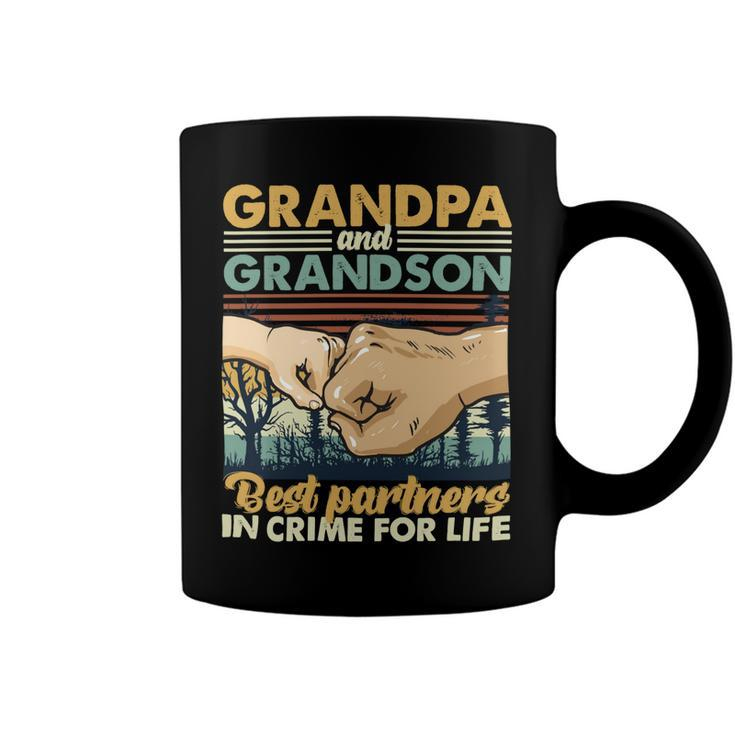 Father Grandpa And Grandson Best Partners In Crime For Life 113 Family Dad Coffee Mug