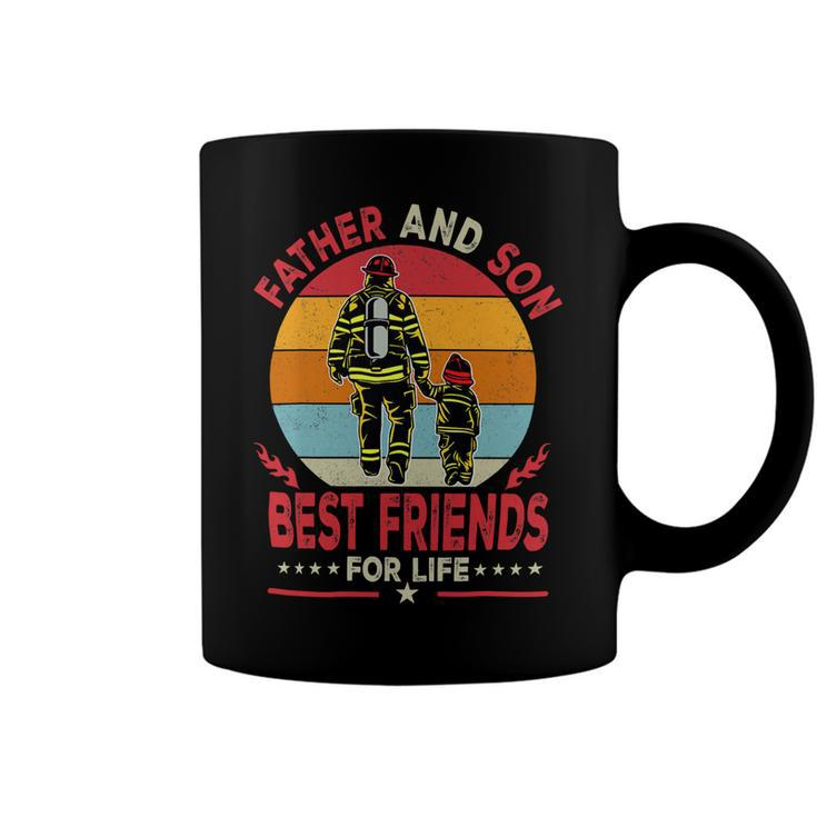 Father Grandpa And Son Firefighter Best Friends For Life Fathers Day 262 Family Dad Coffee Mug