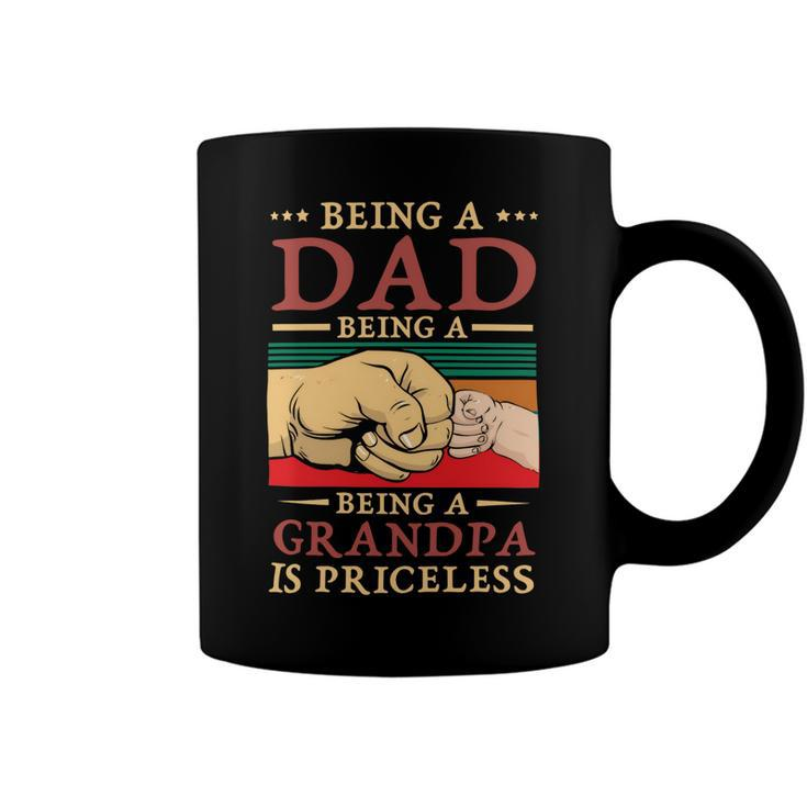 Father Grandpa Being A Dad Is An Honor Being A Grandpa Is Priceless114 Family Dad Coffee Mug